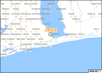 map of Zanvé