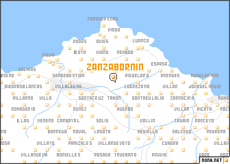 map of Zanzabornín