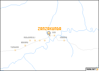 map of Zanzakunda