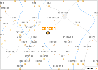map of Zanzan