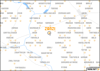 map of Zanzi