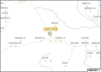 map of Zanzra