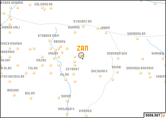 map of Zān