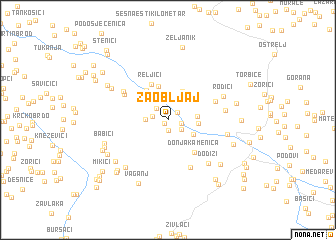 map of Zaobljaj