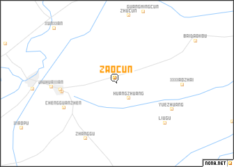 map of Zaocun