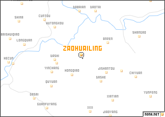 map of Zaohuailing