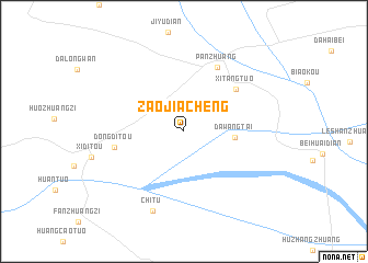 map of Zaojiacheng