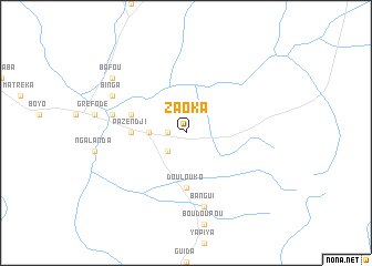 map of Zaoka