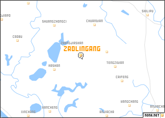 map of Zaolingang