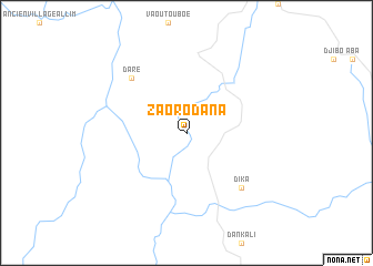 map of Zaoro Dana