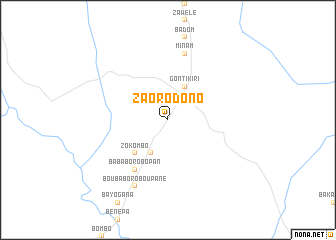 map of Zaorodono