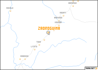 map of Zaoroguima