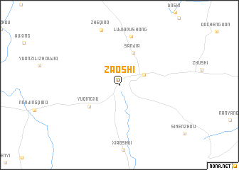 map of Zaoshi