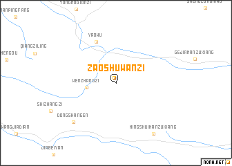map of Zaoshuwanzi
