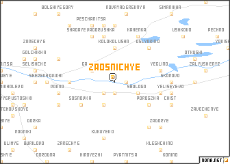 map of Zaosnich\