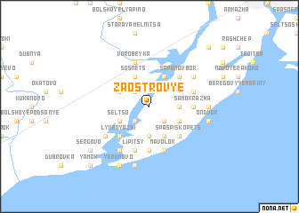 map of Zaostrov\