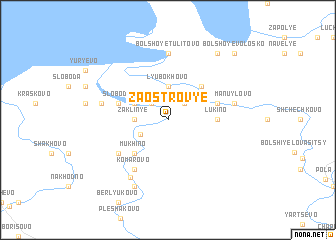 map of Zaostrov\