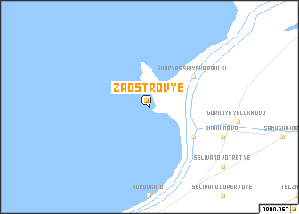 map of Zaostrov\