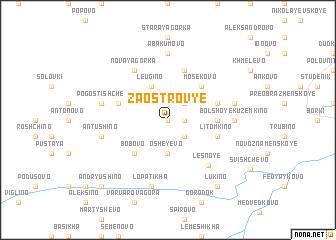 map of Zaostrov\