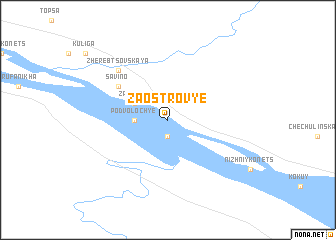 map of Zaostrov\