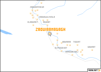 map of Zaouia Amadagh