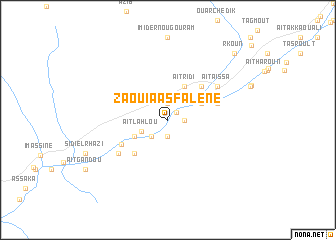 map of Zaouia Asfalene