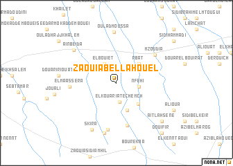 map of Zaouia Bel Lahouel