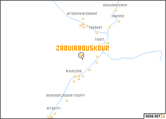 map of Zaouia Bouskour