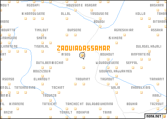 map of Zaouia dʼAssamar