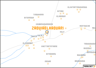 map of Zaouia el Haouari