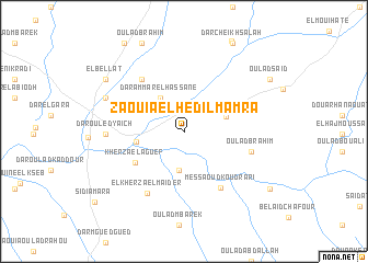 map of Zaouia el Hedil Mamra