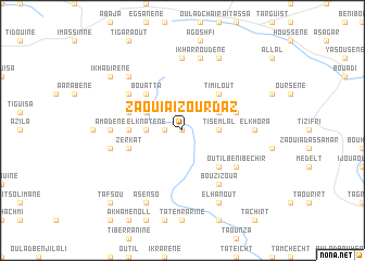 map of Zaouia Izourdaz