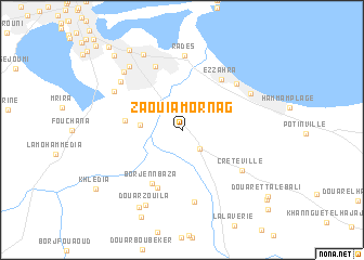 map of Zaouia Mornag