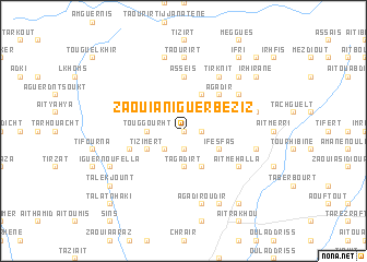 map of Zaouia nʼIguerbeziz