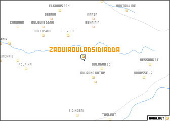 map of Zaouia Oulad Sidi Adda
