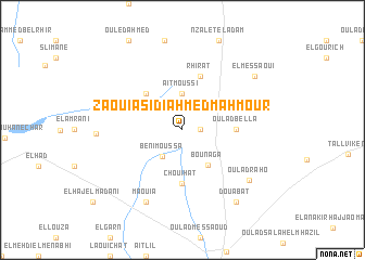 map of Zaouia Sidi Ahmed Mahmour