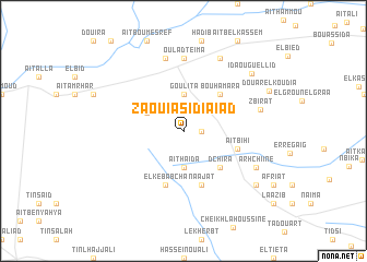 map of Zaouia Sidi Aïad