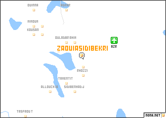 map of Zaouia Sidi Bekri