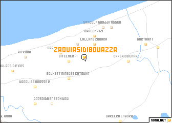 map of Zaouia Sidi Bou Azza