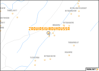 map of Zaouia Sidi Bou Moussa