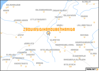 map of Zaouia Sidi Hamou Ben Hamida