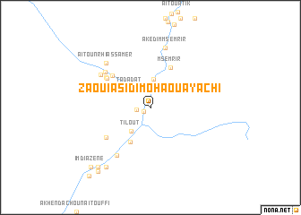 map of Zaouia Sidi Moha Ou Ayachi