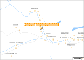 map of Zaouiat nʼGrioüriräne