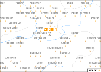 map of Zaouia