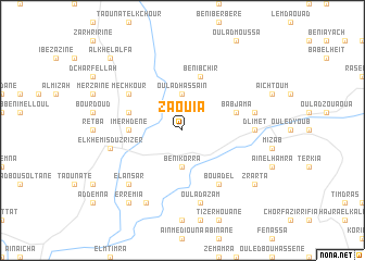 map of Zaouia