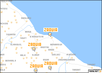 map of Zaouia