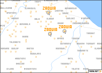 map of Zaouia