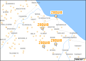 map of Zaouia