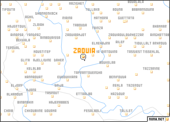 map of Zaouia