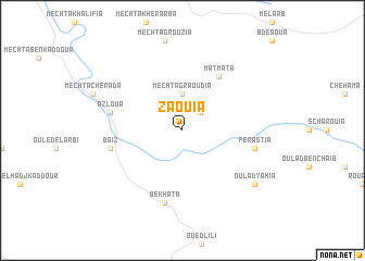 map of Zaouia